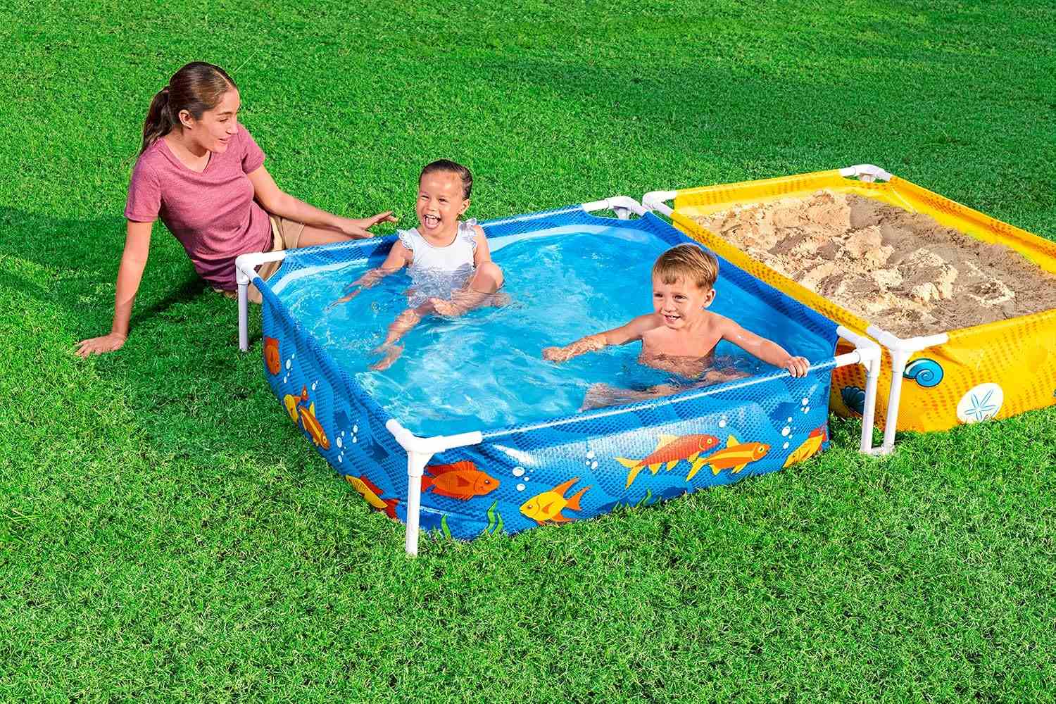 Bestway Dětský bazének s pískovištěm 561CF 213 x 122 x 30,5 cm 5